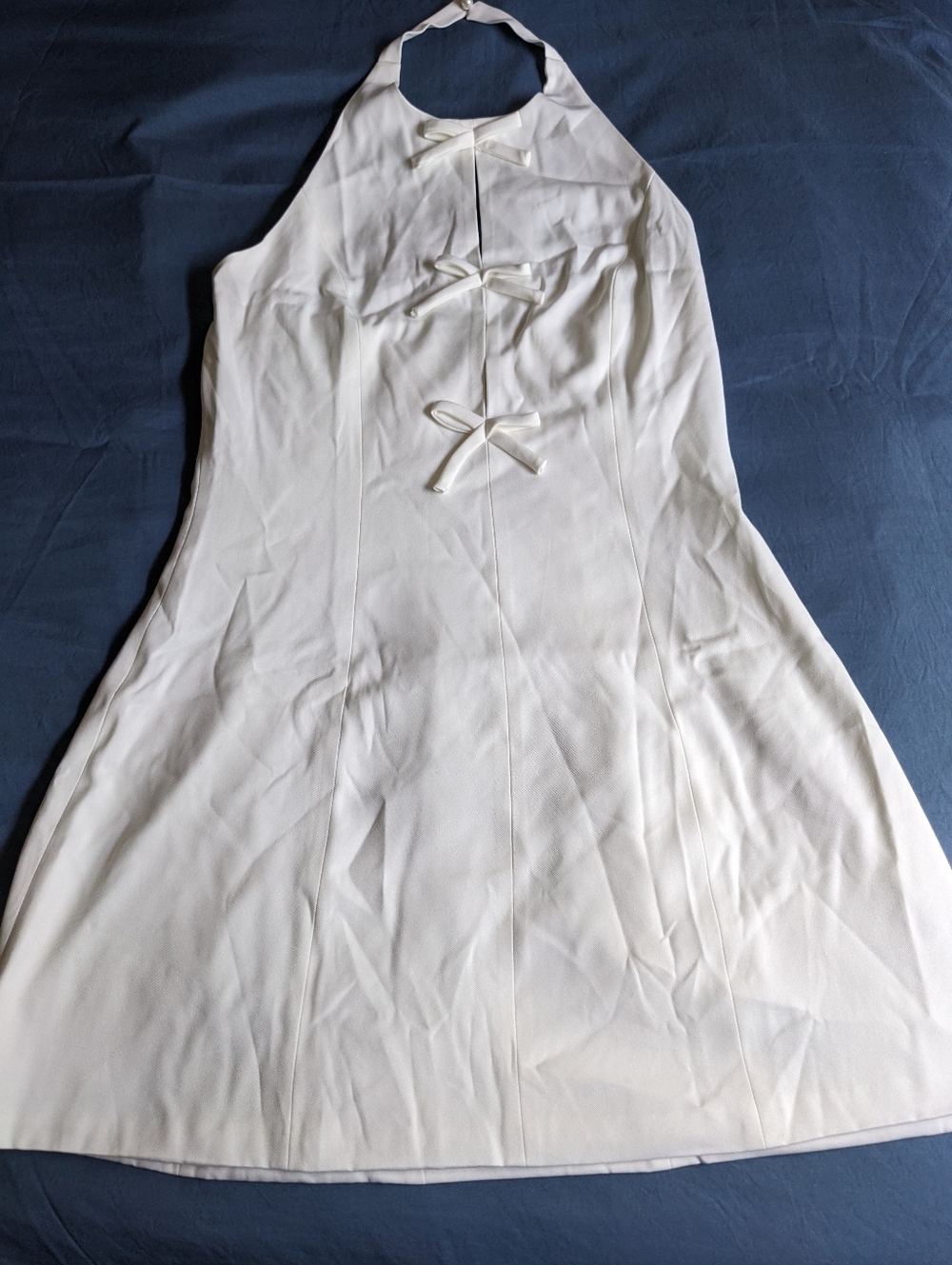 *2/$30* Rihoas White Halter Dress
